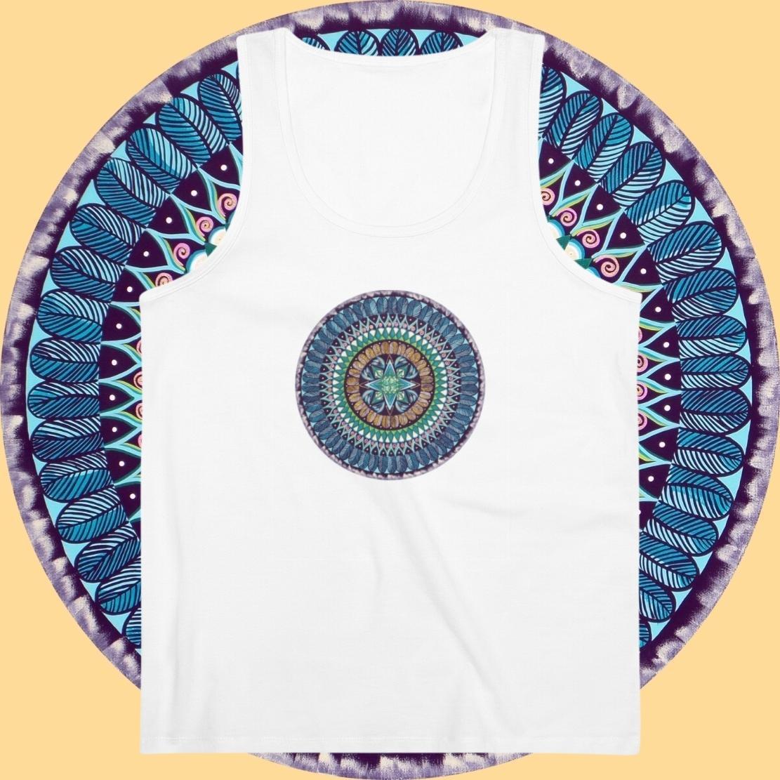 "AquilazurA Kryst'dala" Lords Organic Tank Top - Blue Flame Array Tank Top