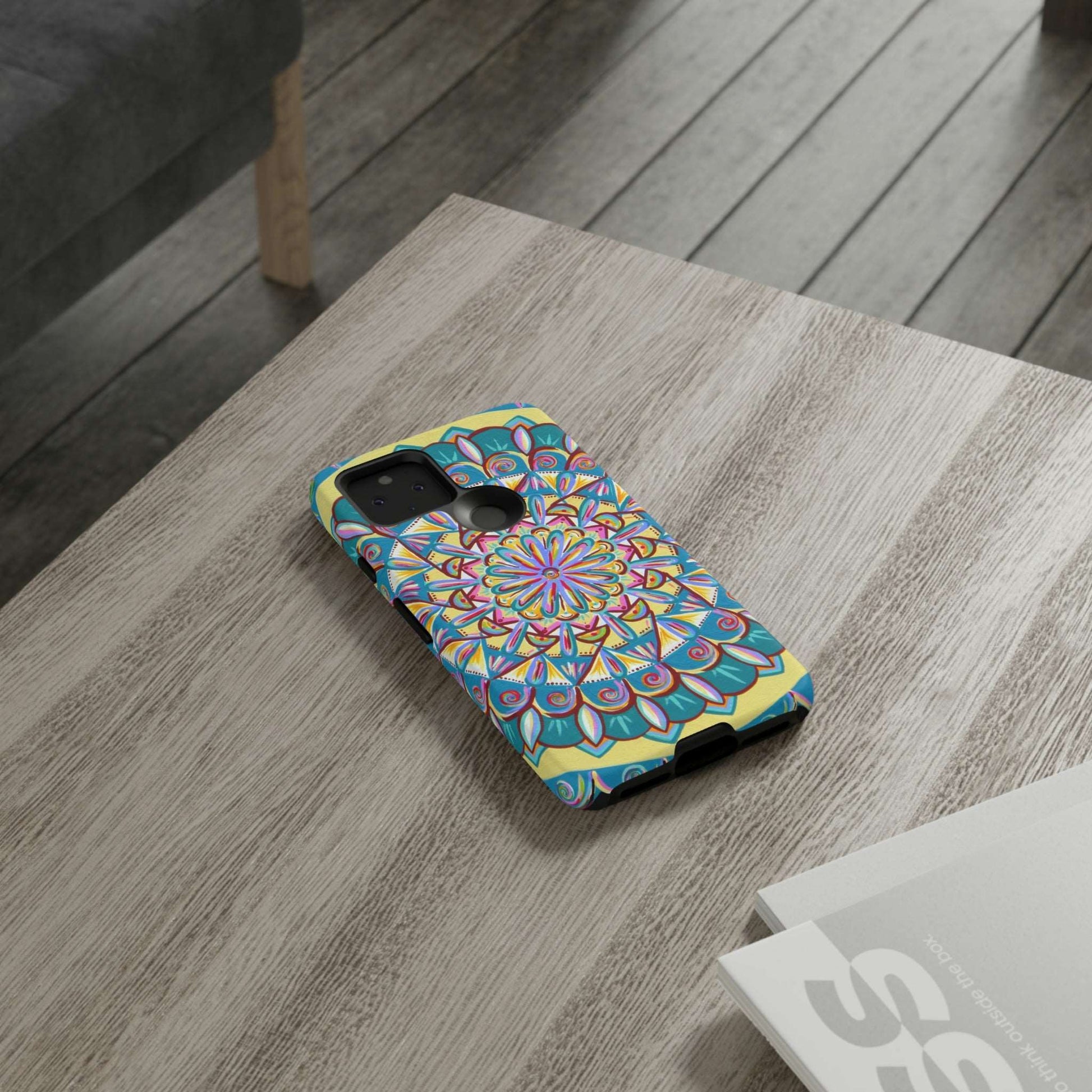 "Almandalayana" Art Phone Armor - Blue Flame Array Phone Case