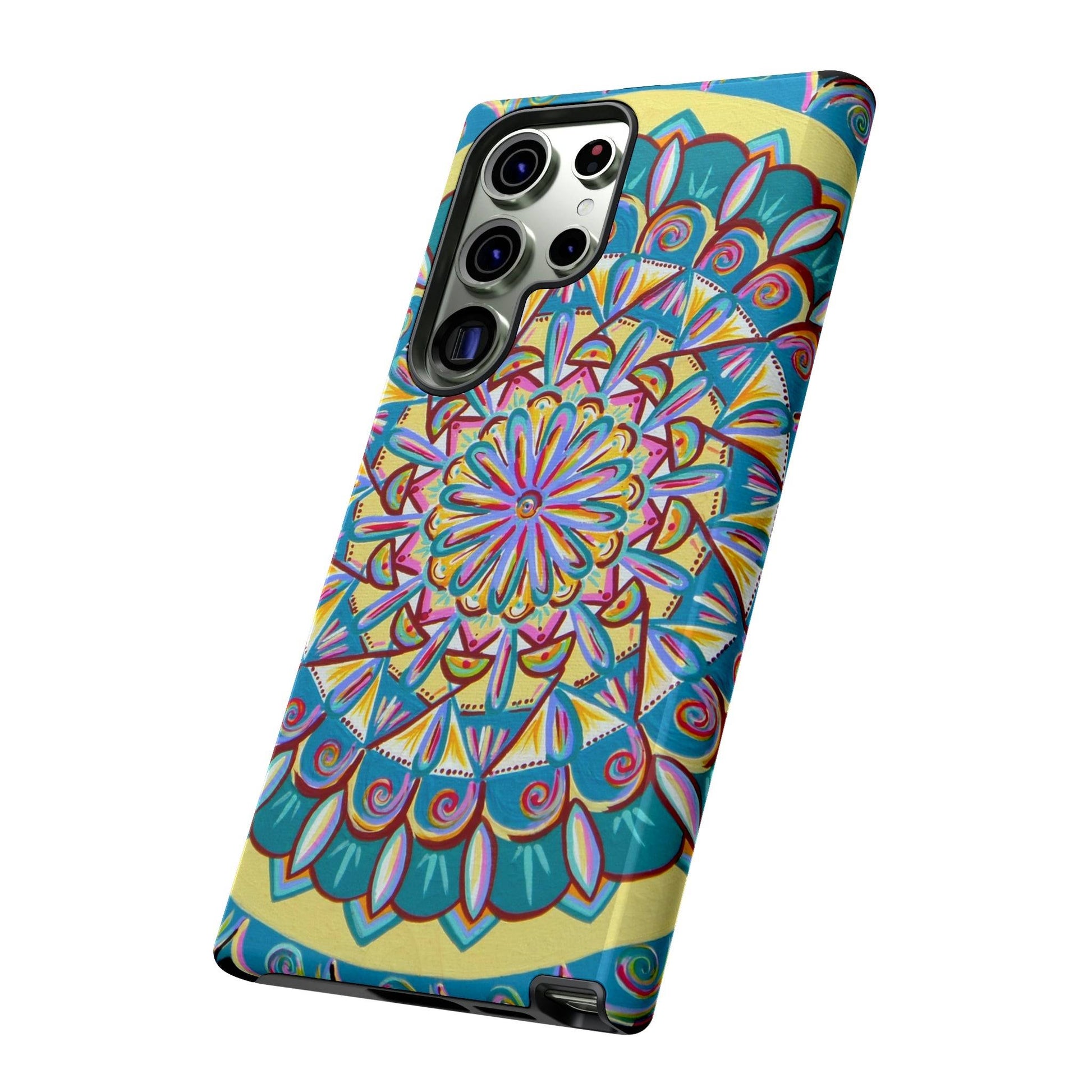 "Almandalayana" Art Phone Armor - Blue Flame Array Phone Case