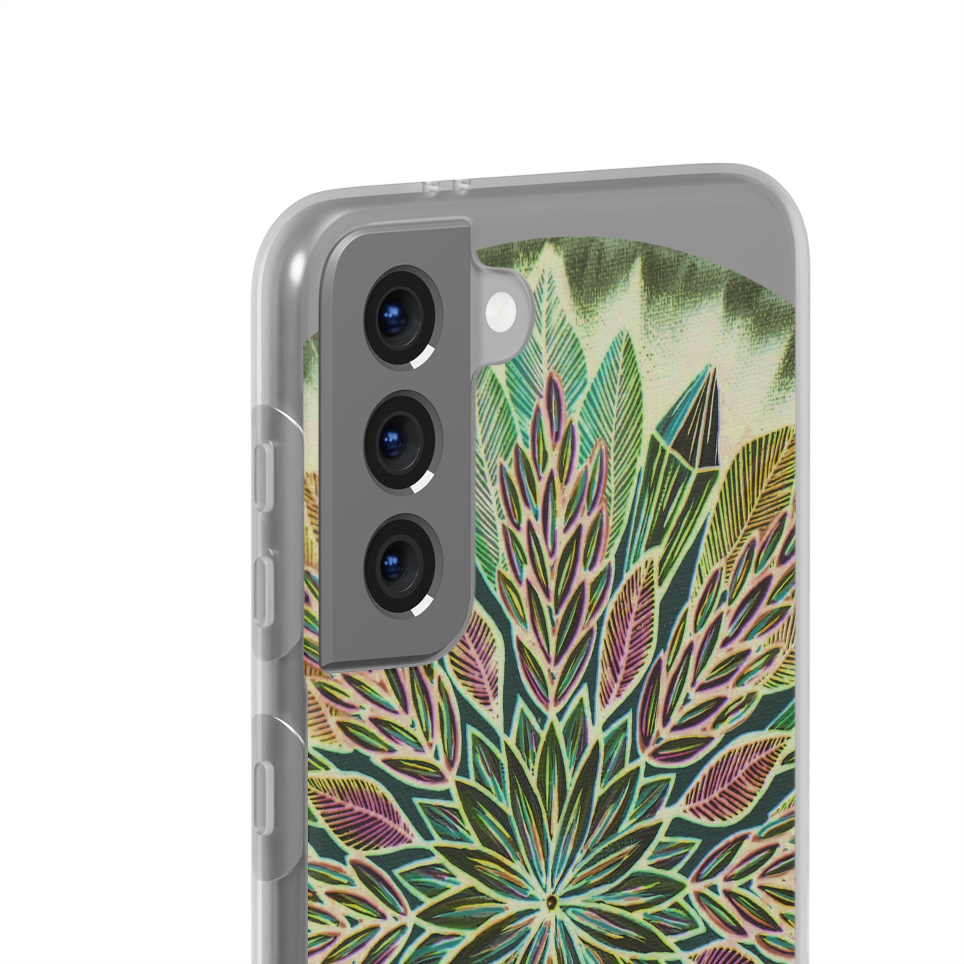 "Krystalhoja Verde" Art Phone Armor (slim-fit) - Blue Flame Array Phone Case