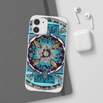 "Hojachakana" Art Phone Armor (slim-fit) - Blue Flame Array Phone Case