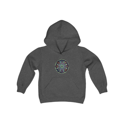 "Krystalhoja" Lads & Lasses Hoodie - Blue Flame Array Dark Heather / XS Kids clothes