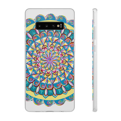 "Almandalayana" Art Phone Armor (slim-fit) - Blue Flame Array Samsung Galaxy S10 Plus Phone Case