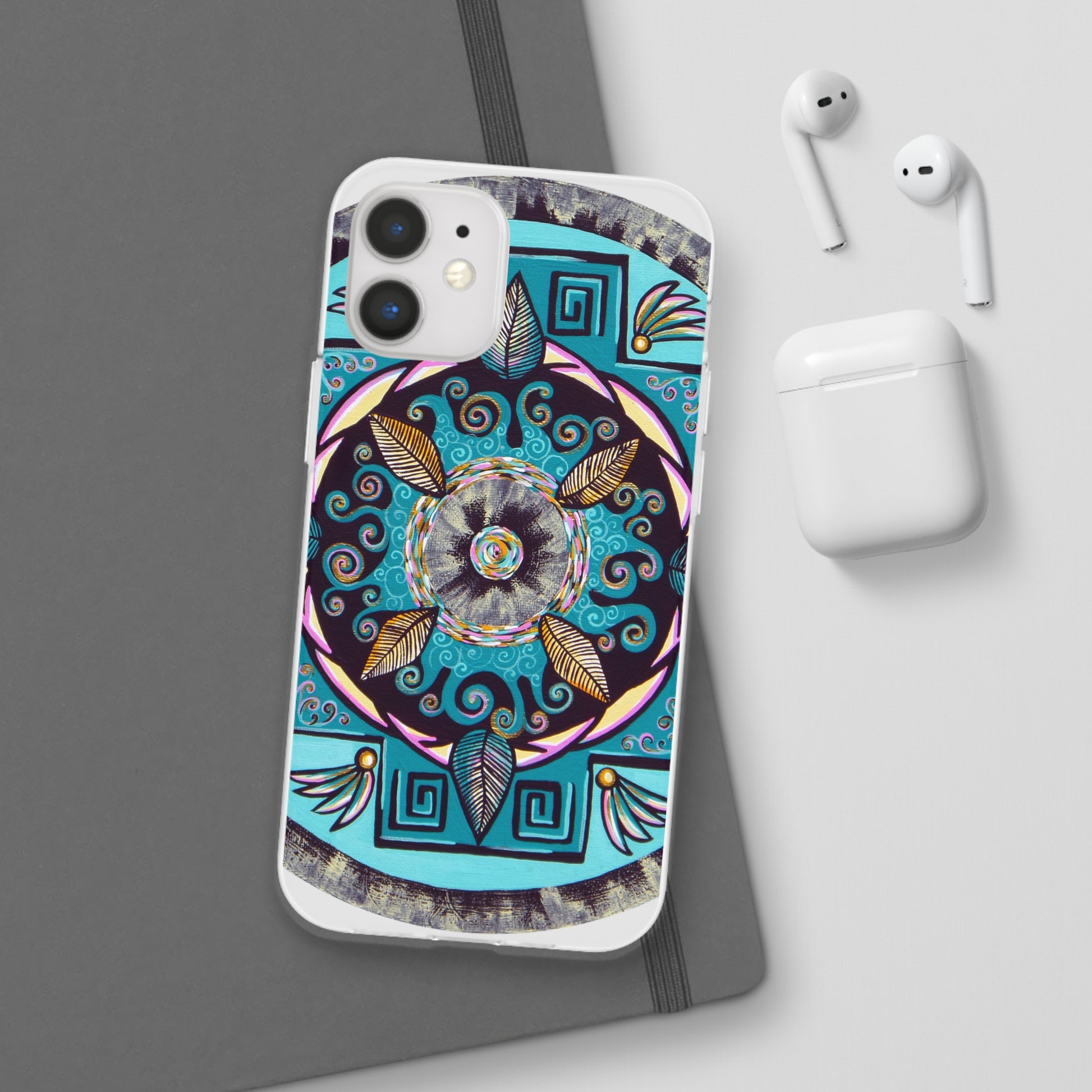 "Hojachakana" Art Phone Armor (slim-fit) - Blue Flame Array Phone Case