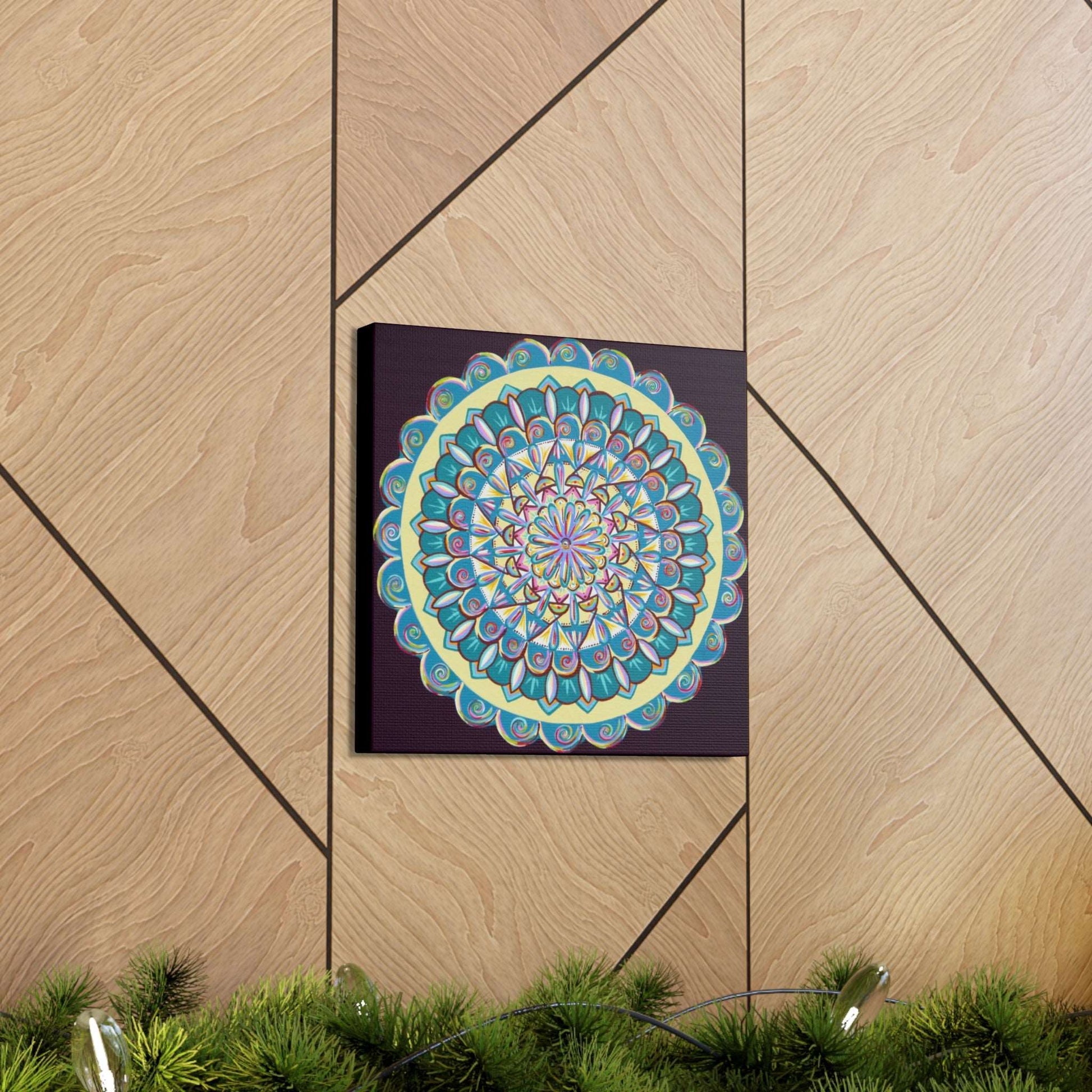 "Almandalayana" Canvas Gallery Wraps - Blue Flame Array Canvas