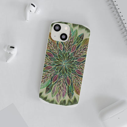 "Krystalhoja Verde" Art Phone Armor (slim-fit) - Blue Flame Array Phone Case