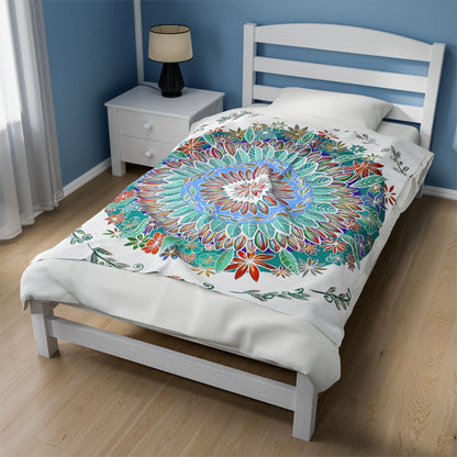 "Mandalavida Blanka" Dreamcatcher Blanket