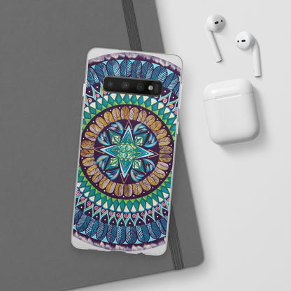 "AquilazurA Kryst'dala" Art Phone Armor (slim-fit) - Blue Flame Array Phone Case