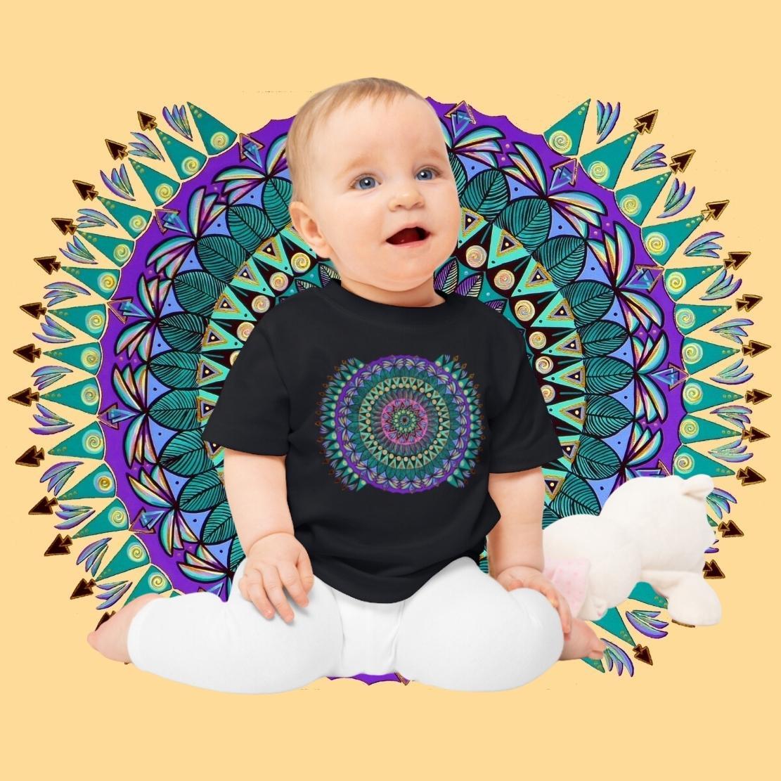 "Mandaladiosa" Organic Baby Tee