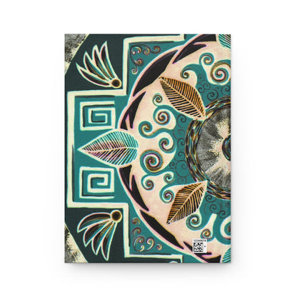 "Hojachakanazura" Hardcover Journal - Blue Flame Array Paper products