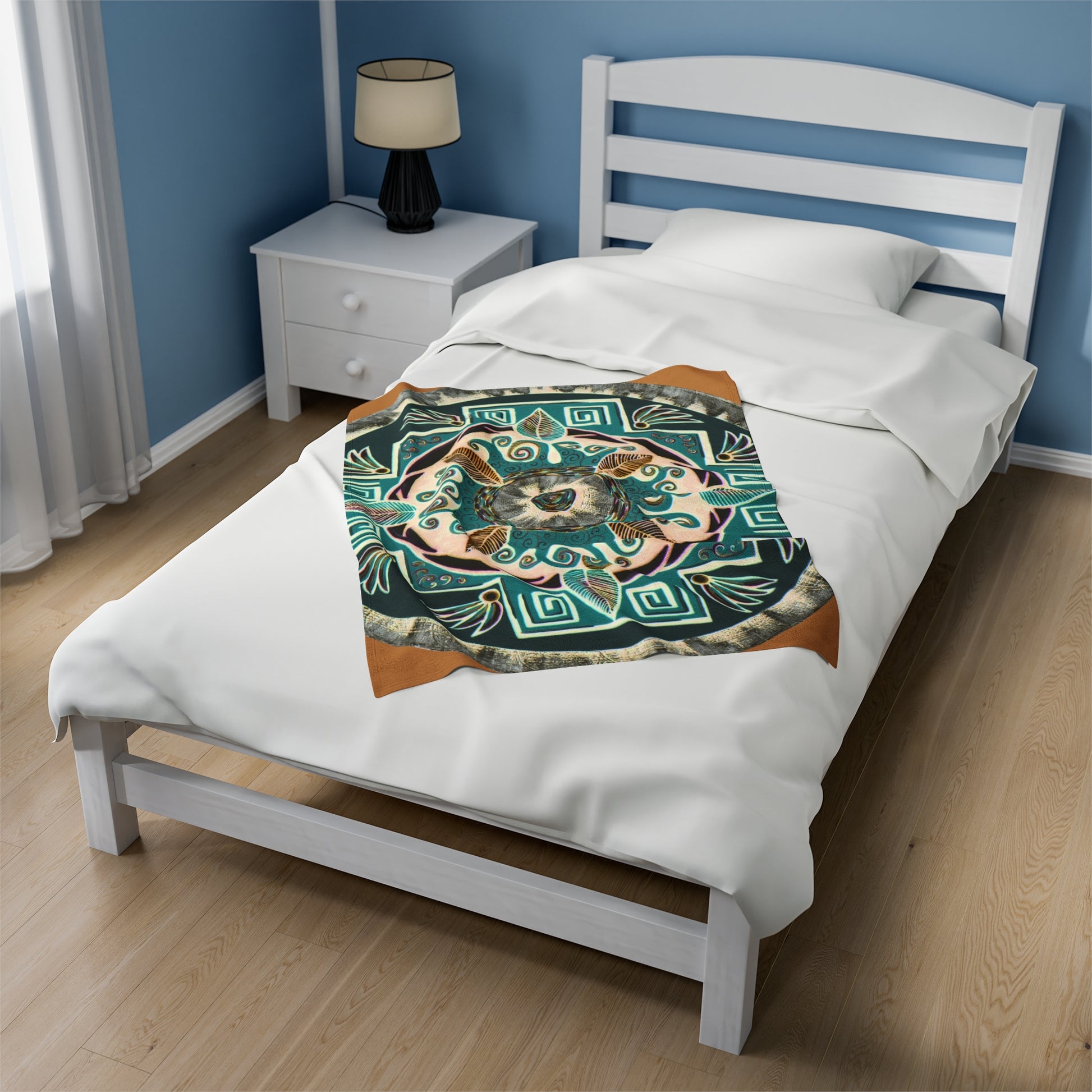 "Hojachakanazura" Dreamcatcher Blanket - Blue Flame Array All Over Prints