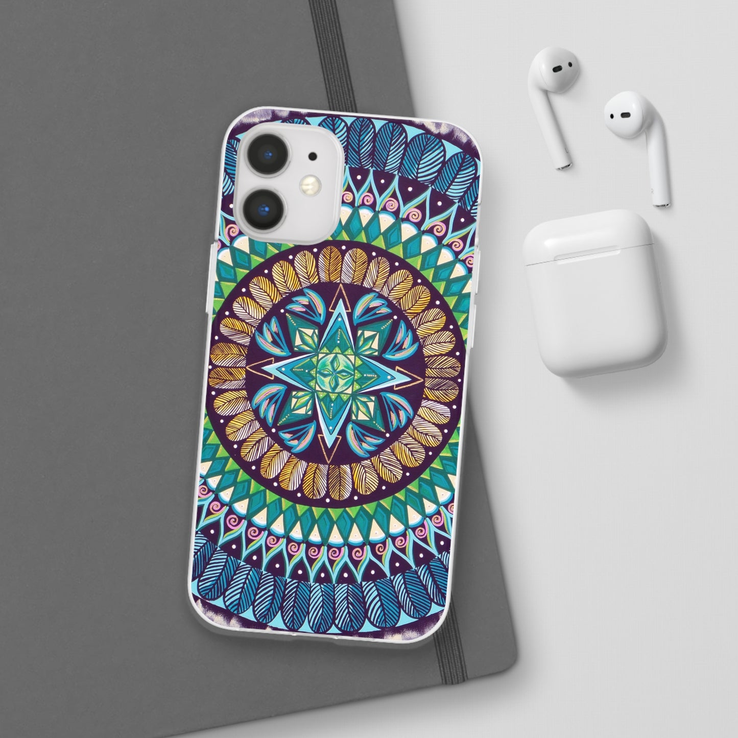 "AquilazurA Kryst'dala" Art Phone Armor (slim-fit) - Blue Flame Array Phone Case