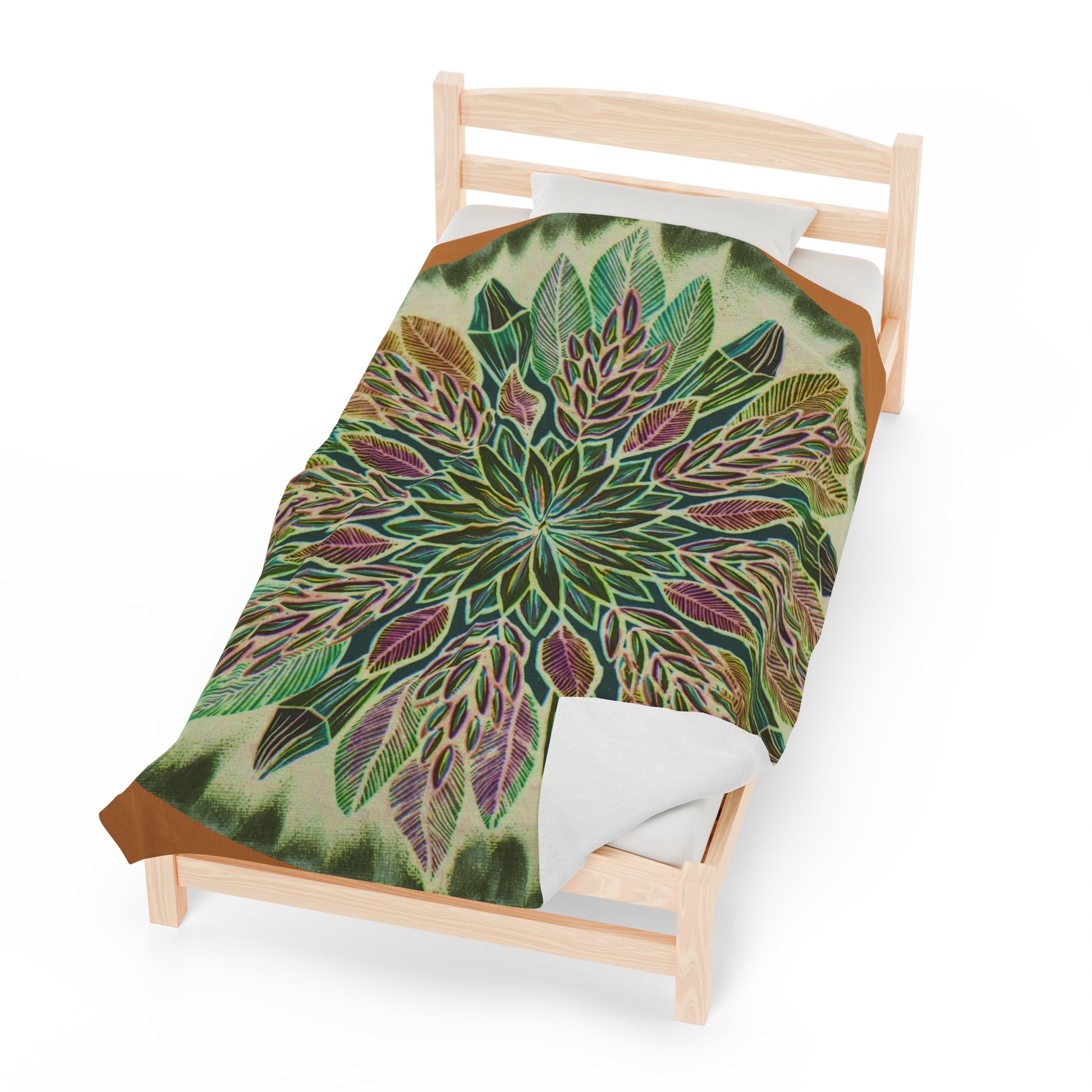 "Krystalhoja Verde" Dreamcatcher Blanket - Blue Flame Array All Over Prints