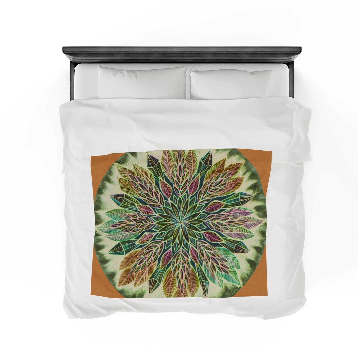 "Krystalhoja Verde" Dreamcatcher Blanket - Blue Flame Array All Over Prints