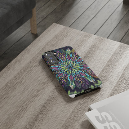 "Krystalhoja" Art Phone Armor - Blue Flame Array Phone Case