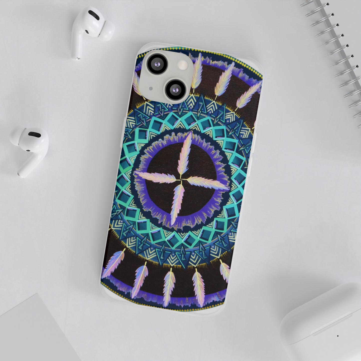 "Cuatro Vientos" Art Phone Armor (slim-fit) - Blue Flame Array Phone Case