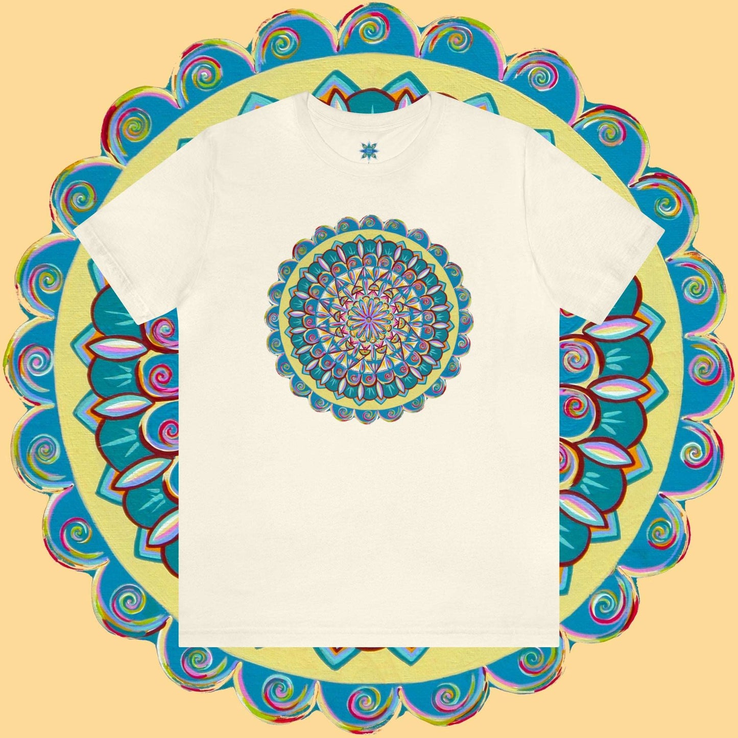 "Almandalayana" Lords & Ladies Tee - Blue Flame Array Natural / S T-Shirt