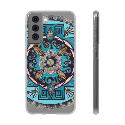 "Hojachakana" Art Phone Armor (slim-fit) - Blue Flame Array Samsung Galaxy S21 Phone Case