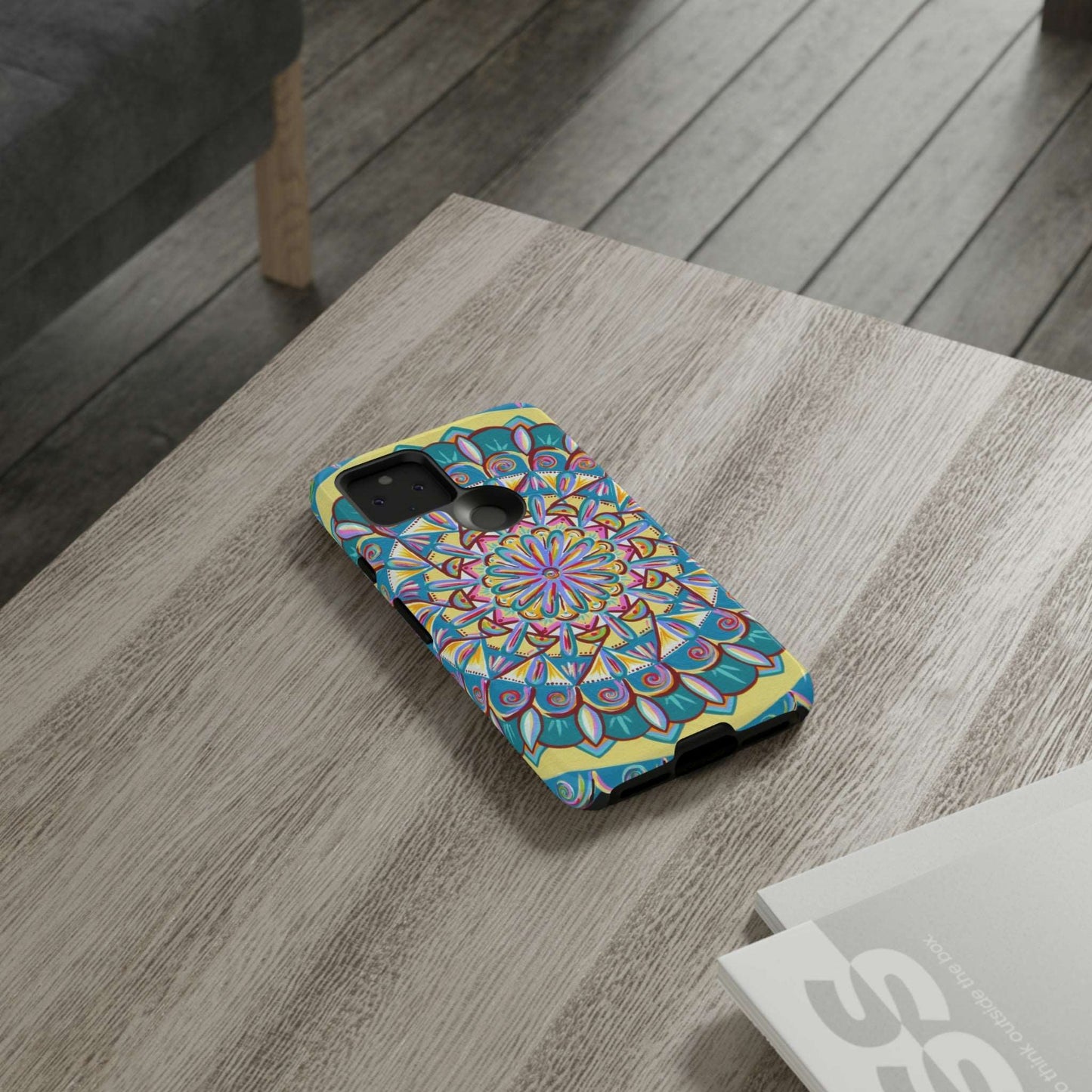 "Almandalayana" Art Phone Armor - Blue Flame Array Phone Case