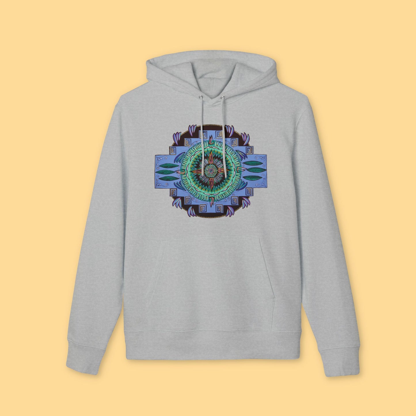 "Plumachakana" Organic Cruiser Hoodie (Font&Back Print)