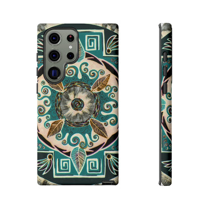 "Hojachakanazura" Art Phone Armor - Blue Flame Array Samsung Galaxy S23 Ultra / Matte Phone Case