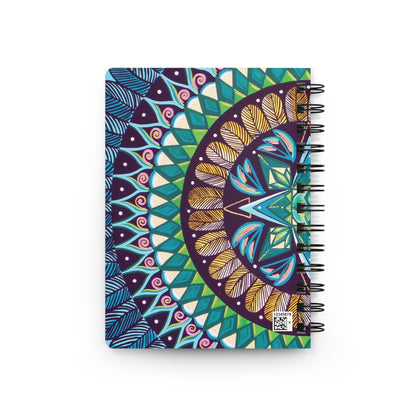 "AquilazurA Kryst'dala" Spiral Bound Journal - Blue Flame Array Paper products