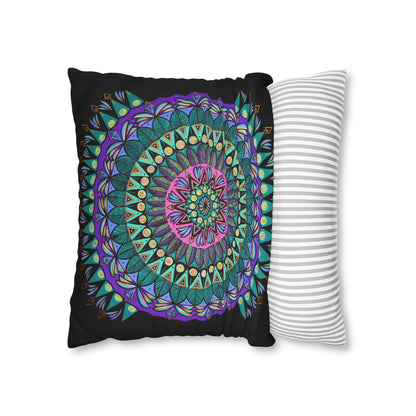 "Mandaladiosa" Dreamcatcher Pillow Cover - Blue Flame Array Home Decor