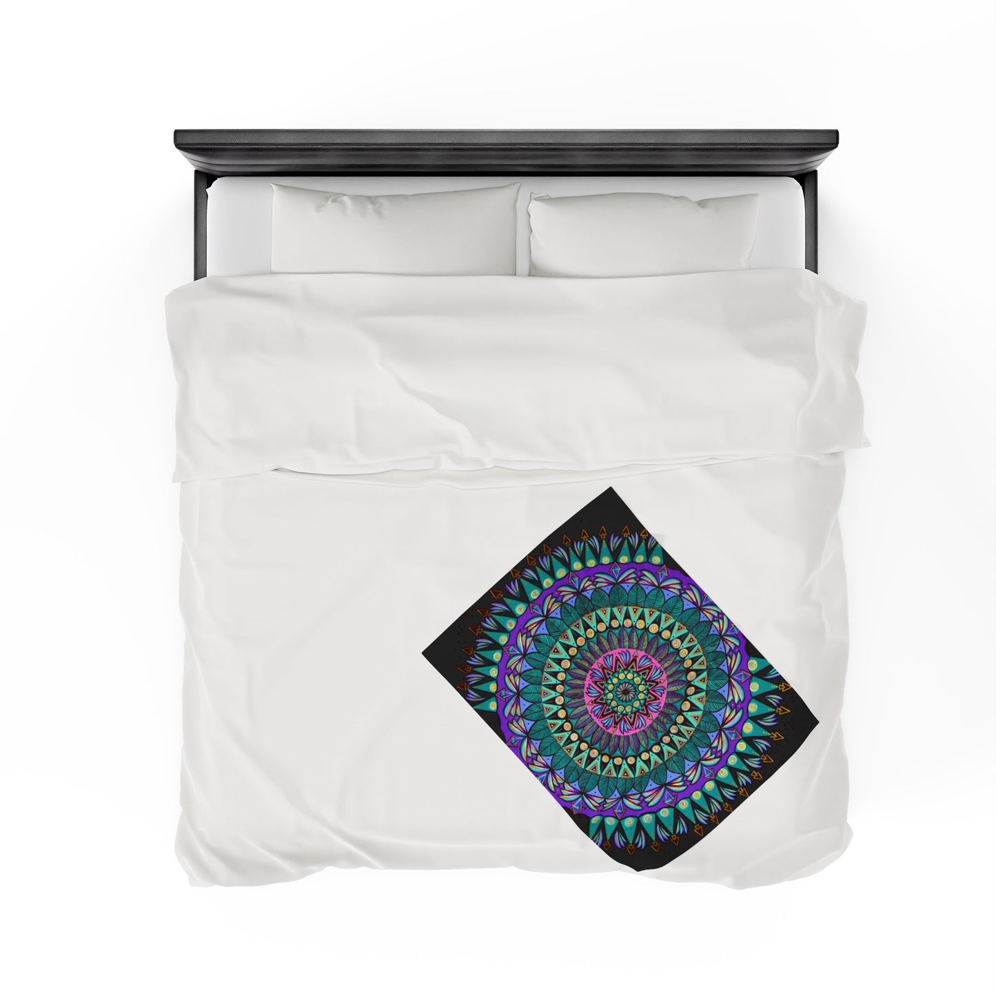 "Mandaladiosa" Dreamcatcher Blanket - Blue Flame Array All Over Prints