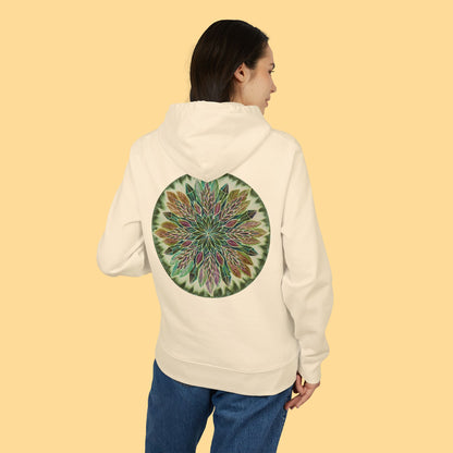 "Krystalhoja Verde" Organic Cruiser Hoodie (Font&Back Print)