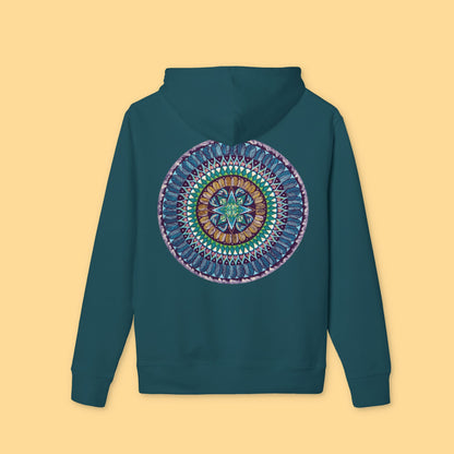 "Aquilazura Krystdala" Organic Cruiser Hoodie (Font&Back Print)