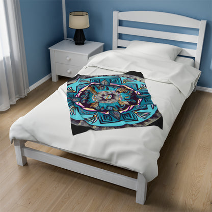 "Hojachakana" Dreamcatcher Blanket - Blue Flame Array All Over Prints