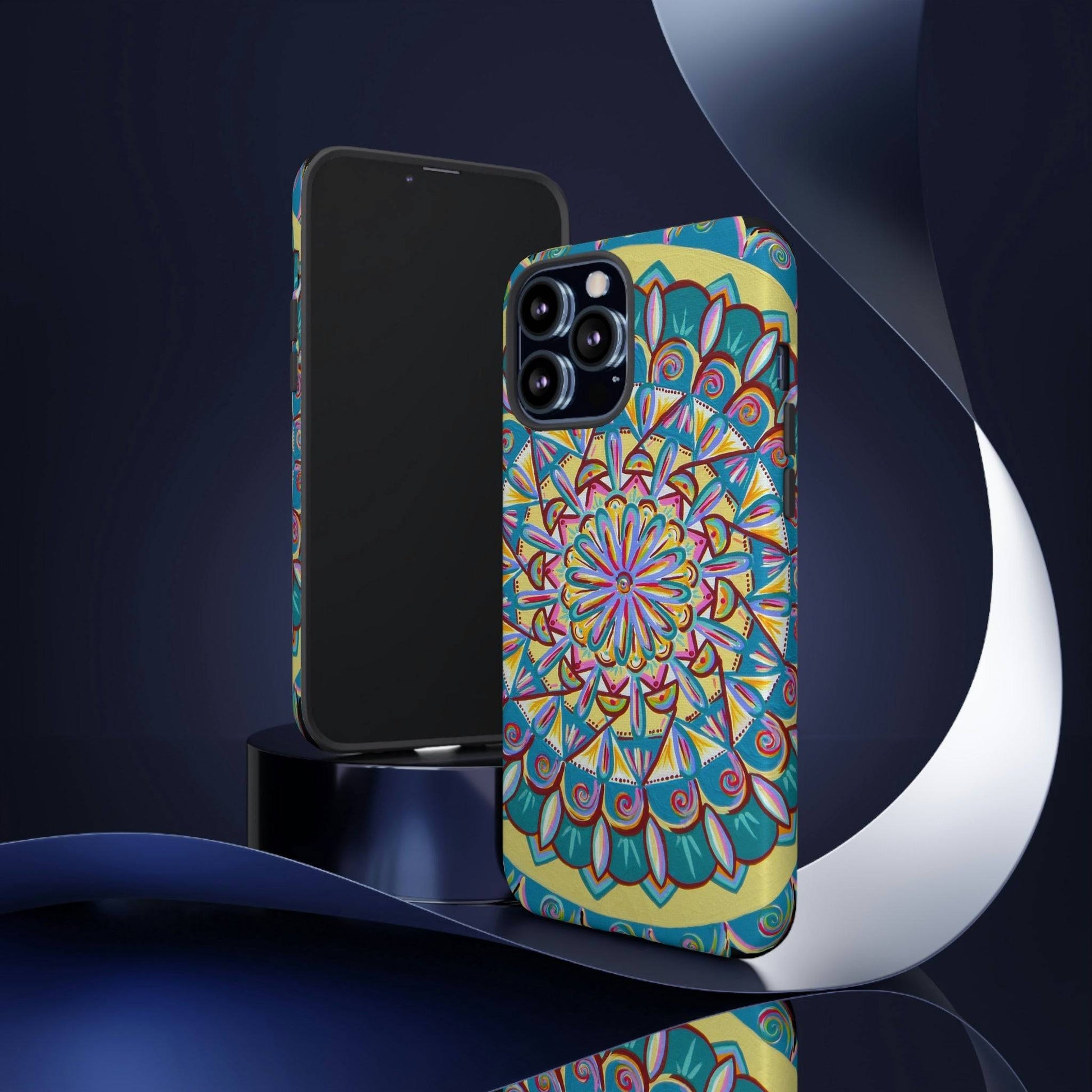 "Almandalayana" Art Phone Armor - Blue Flame Array Phone Case