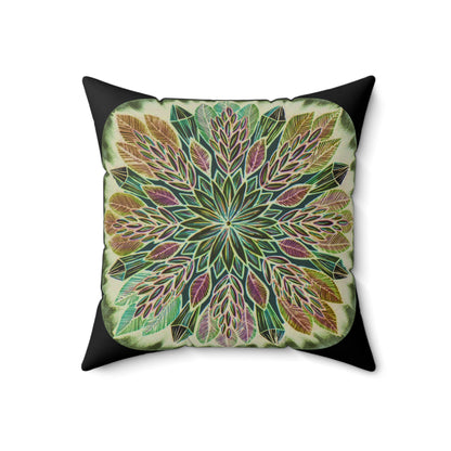 "Krystalhoja Verde" Dreamcatcher Pillow