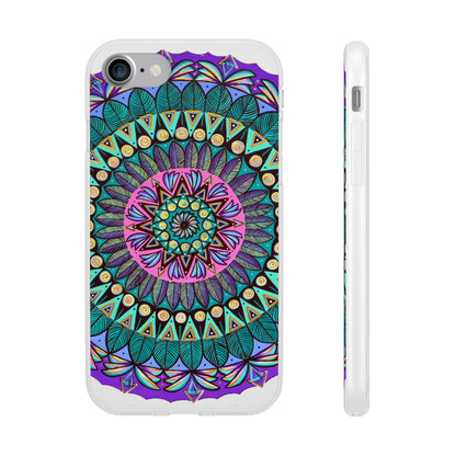 "Mandaladiosa" Art Phone Armor (slim-fit) - Blue Flame Array iPhone 7 Phone Case