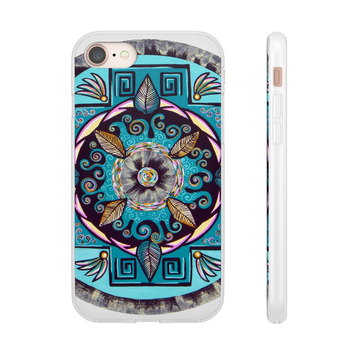 "Hojachakana" Art Phone Armor (slim-fit) - Blue Flame Array iPhone 8 Phone Case