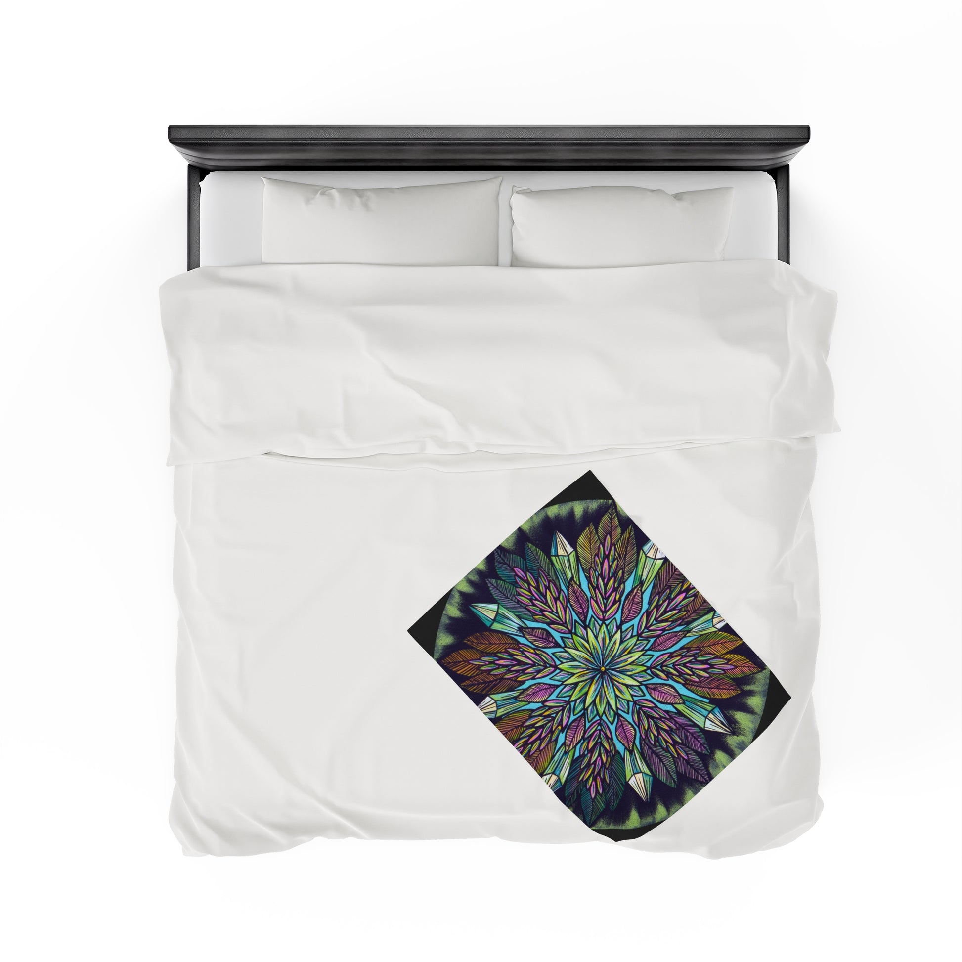 "Krystalhoja" Dreamcatcher Blanket - Blue Flame Array All Over Prints