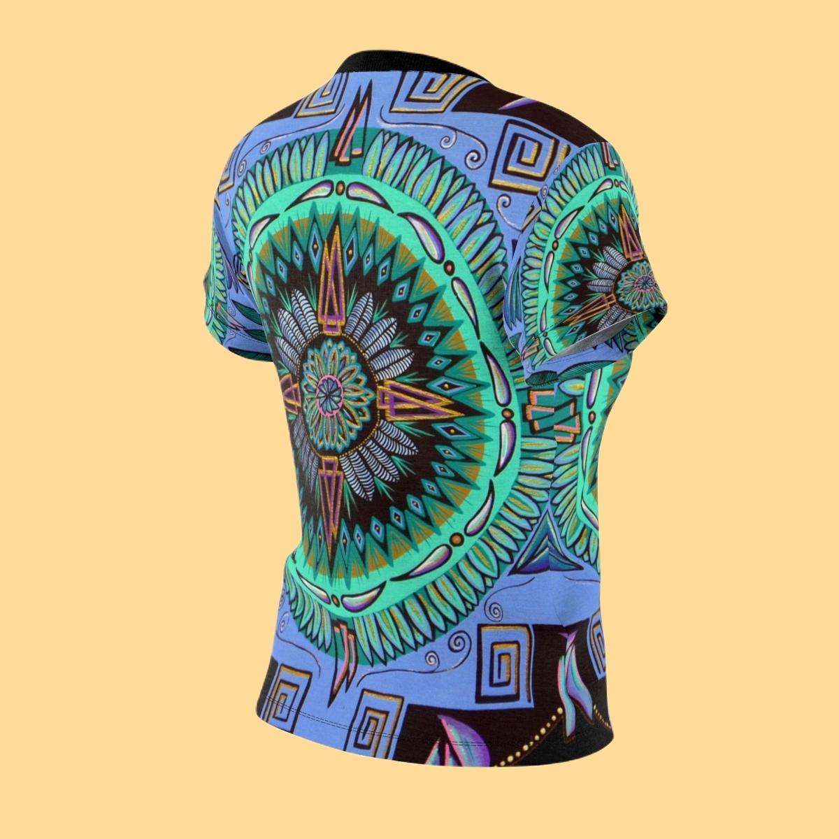 "Plumachakana" Ladies T-Shirt - Blue Flame Array All Over Prints