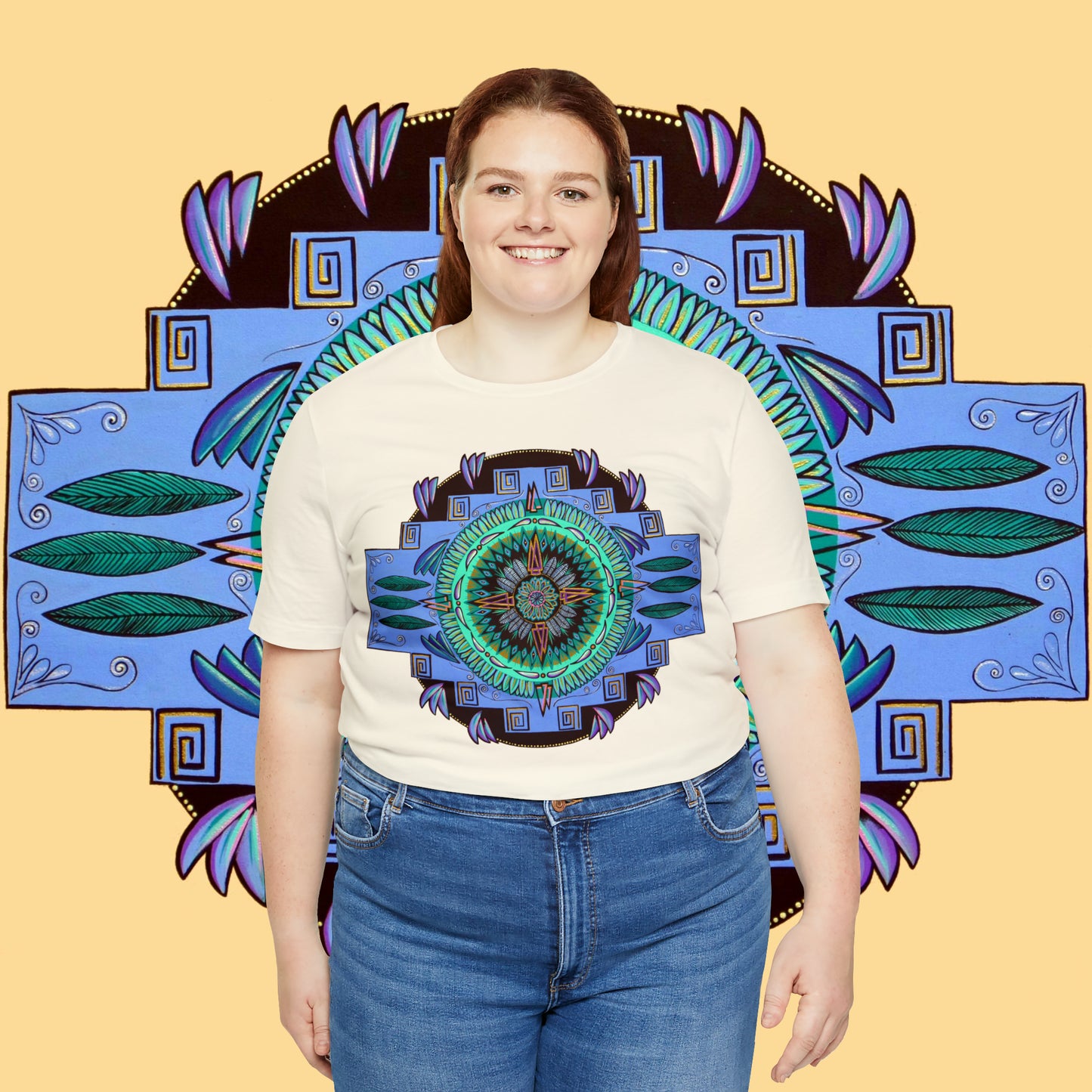 "Plumachakana" Lords & Ladies Tee - Blue Flame Array T-Shirt