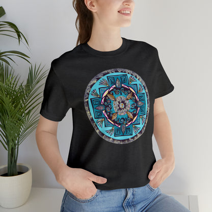 "Hojachakana" Lords & Ladies Tee - Blue Flame Array T-Shirt