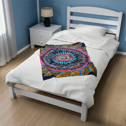 "Mandalamirananda" Dreamcatcher Blanket