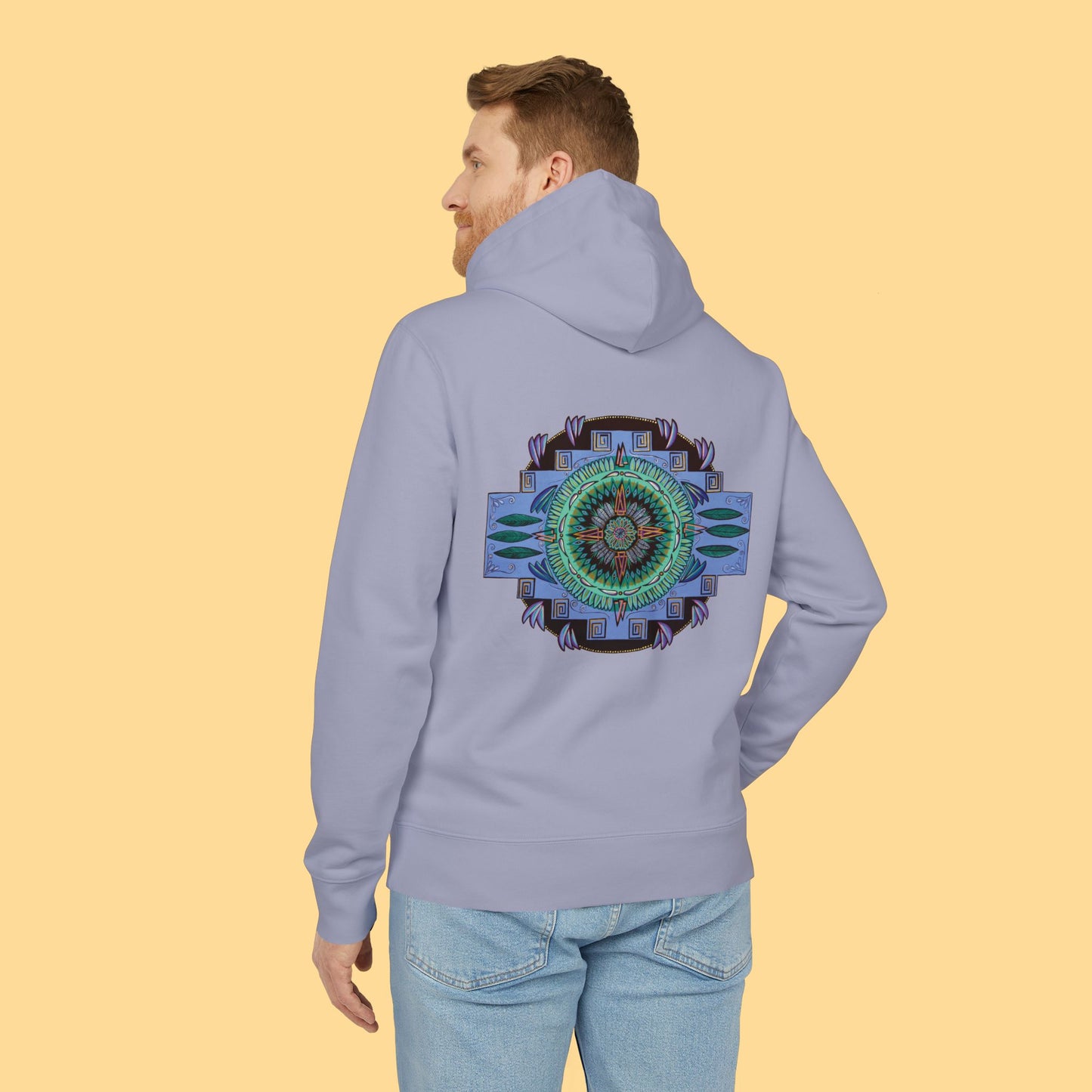 "Plumachakana" Organic Cruiser Hoodie (Font&Back Print)