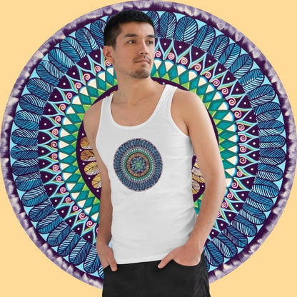 "AquilazurA Kryst'dala" Lords Organic Tank Top - Blue Flame Array Tank Top