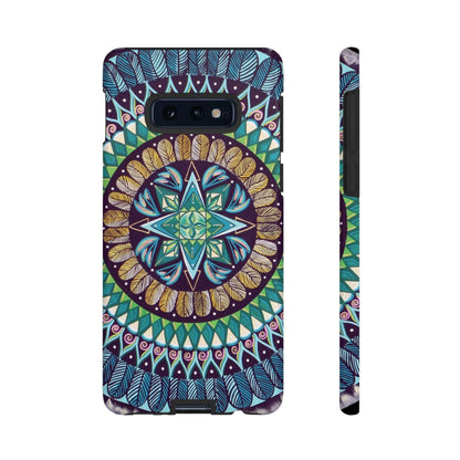 "AquilazurA Kryst'dala" Art Phone Armor - Blue Flame Array Samsung Galaxy S10E / Glossy Phone Case