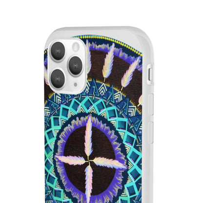 "Cuatro Vientos" Art Phone Armor (slim-fit) - Blue Flame Array Phone Case