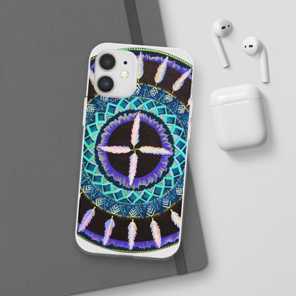 "Cuatro Vientos" Art Phone Armor (slim-fit) - Blue Flame Array Phone Case