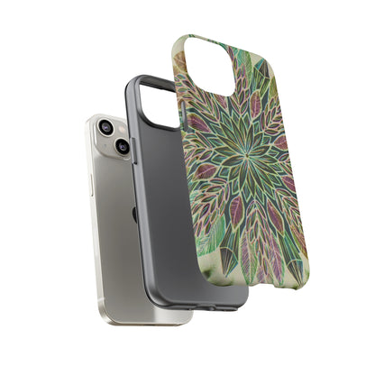 "Krystalhoja Verde" Art Phone Armor - Blue Flame Array Phone Case