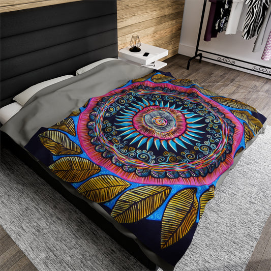 "Mandalamirananda" Dreamcatcher Blanket