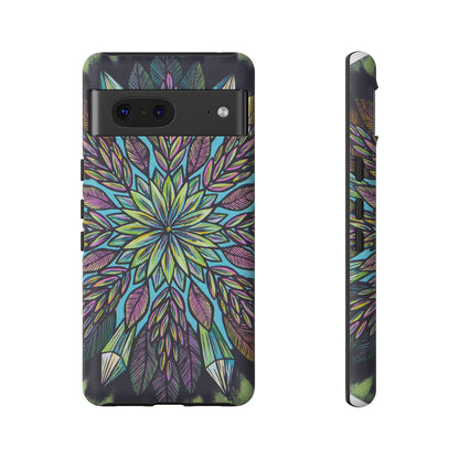 "Krystalhoja" Art Phone Armor - Blue Flame Array Google Pixel 7 / Matte Phone Case