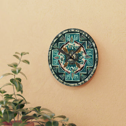 "Hojachakanazura" Cosmic Clock - Blue Flame Array Home Decor