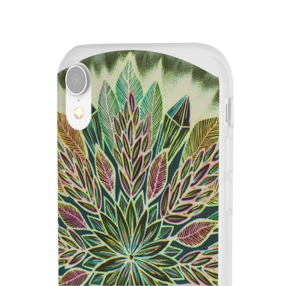 "Krystalhoja Verde" Art Phone Armor (slim-fit) - Blue Flame Array Phone Case